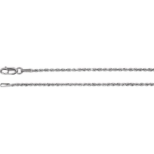 Ladies Silver Slim Rope Style Bracelet