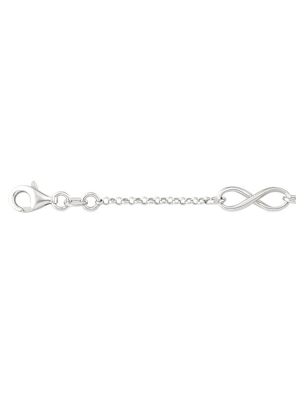 Ladies Silver Infinity Design Bracelet