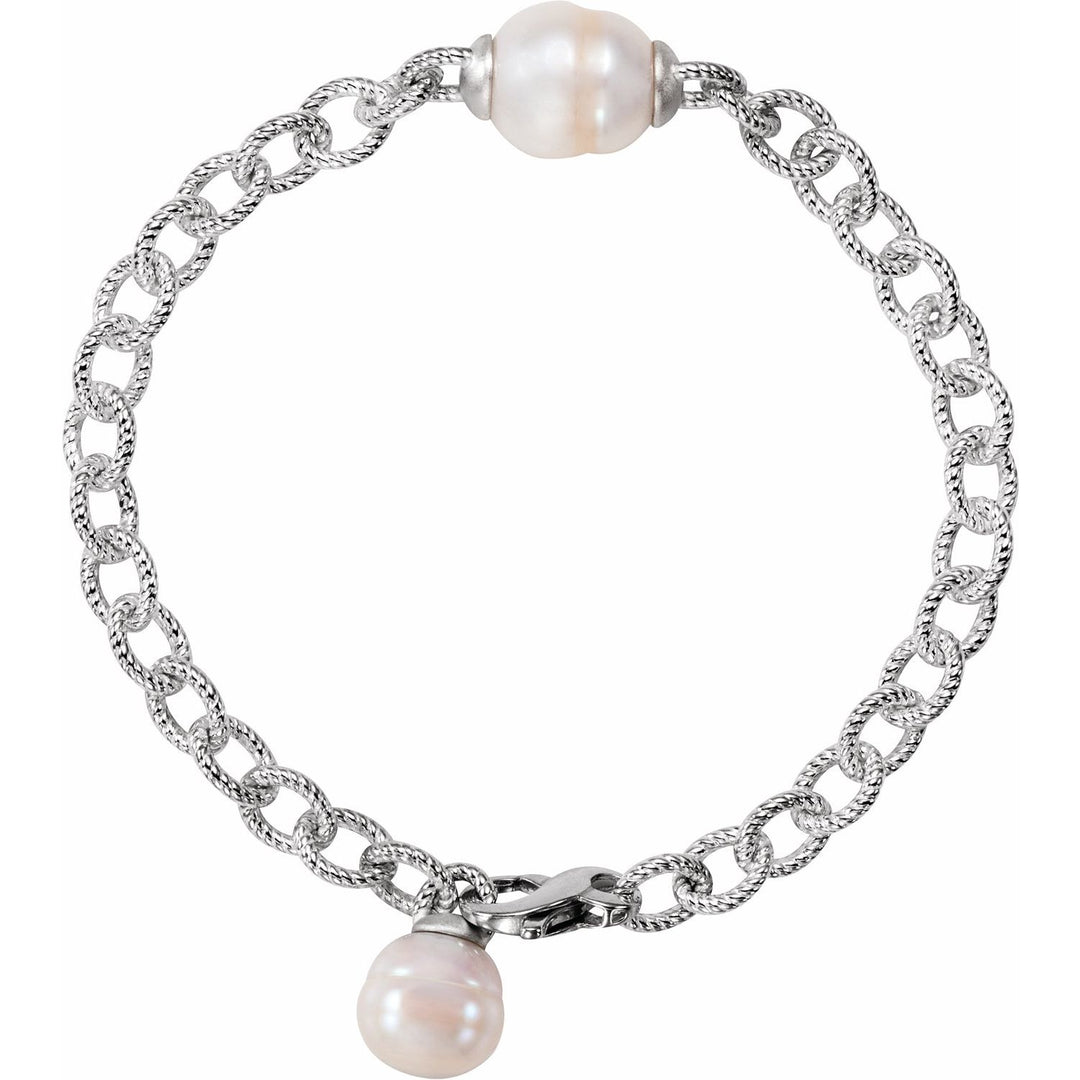 SILVER PEARL BRACELET