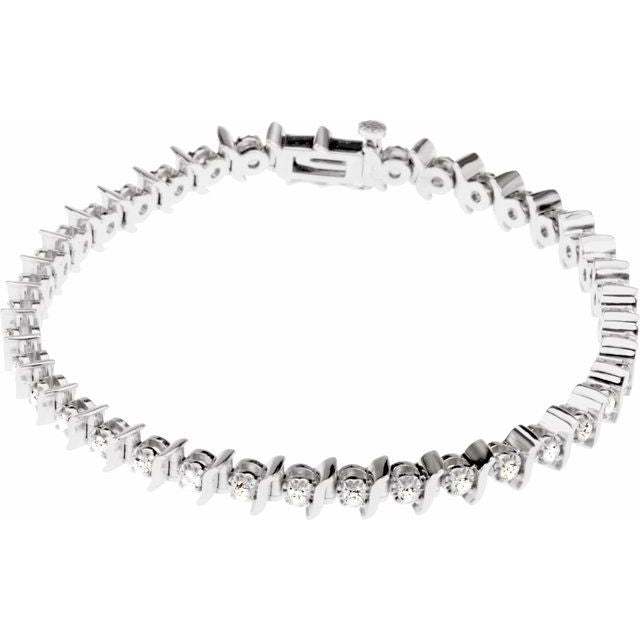 Diamond Tennis Style Bracelet