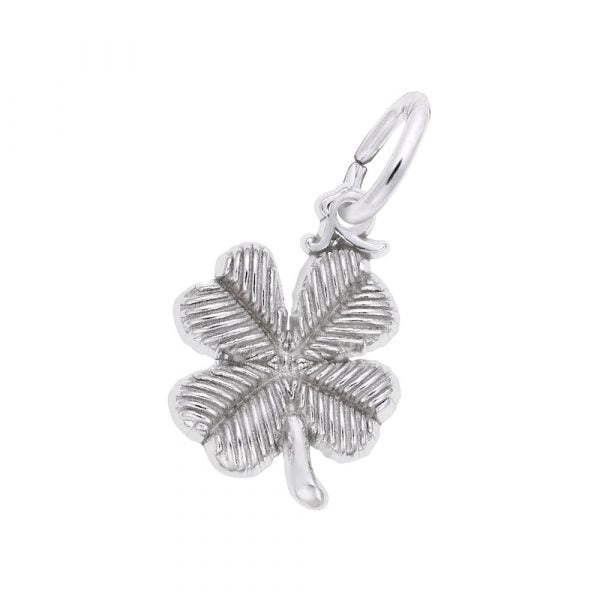 Four Leaf Clover Accent Charm or Pendant