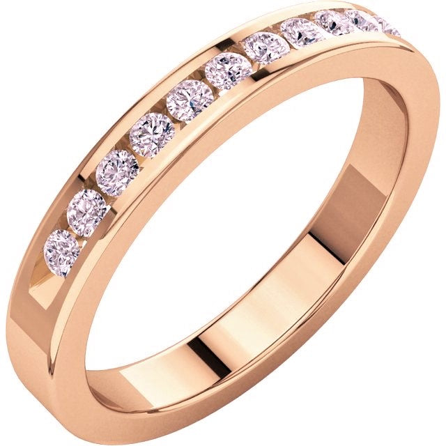 Ladies Diamond Anniversary Ring With a Stackable Design Option