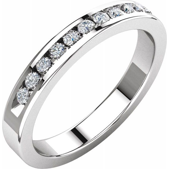 Ladies Diamond Anniversary Ring With a Stackable Design Option