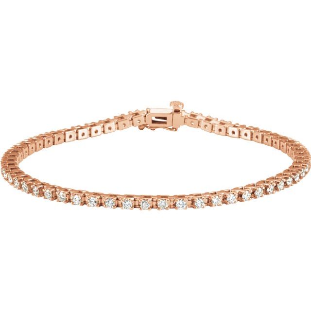 Gold Tennis Bracelet With Moissanite Stones