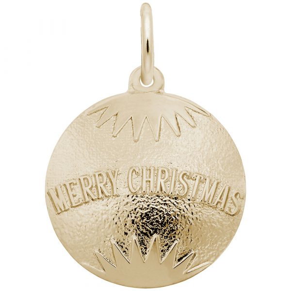 Merry Christmas Ornament Charm or Pendant