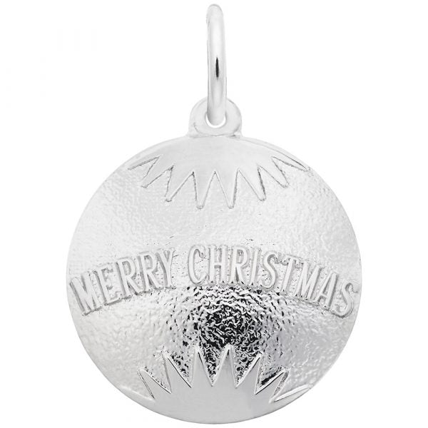 Merry Christmas Ornament Charm or Pendant