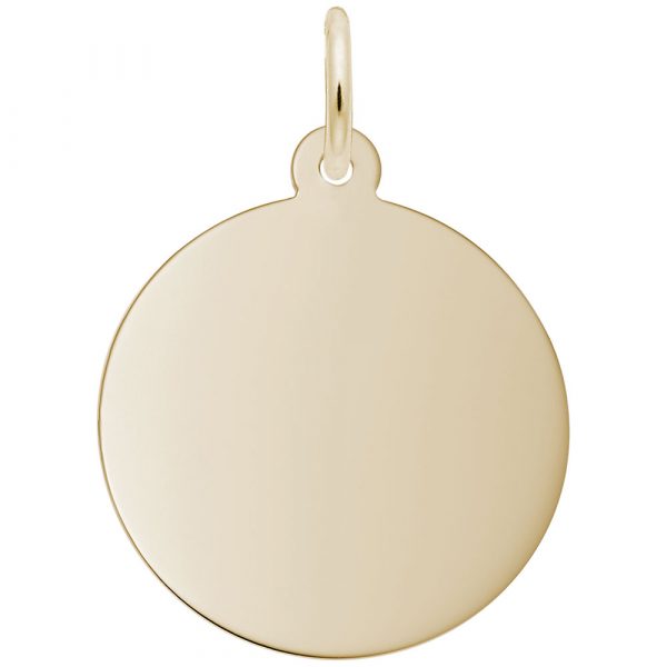 Medium Round Disc-Classic Series Charm or Pendant