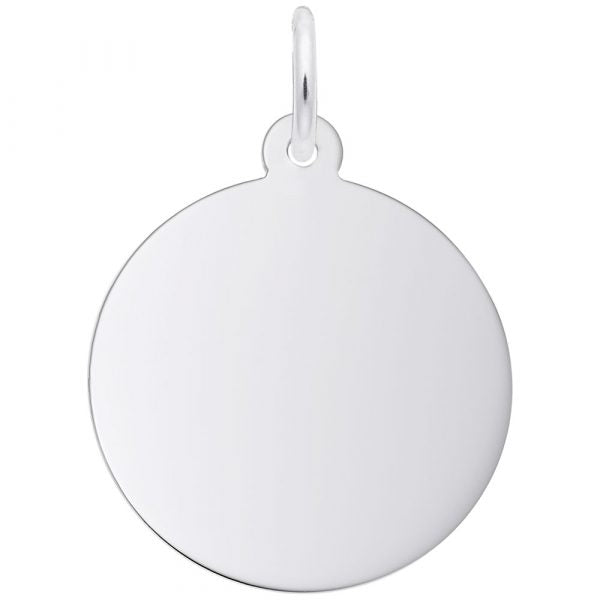 Medium Round Disc-Classic Series Charm or Pendant