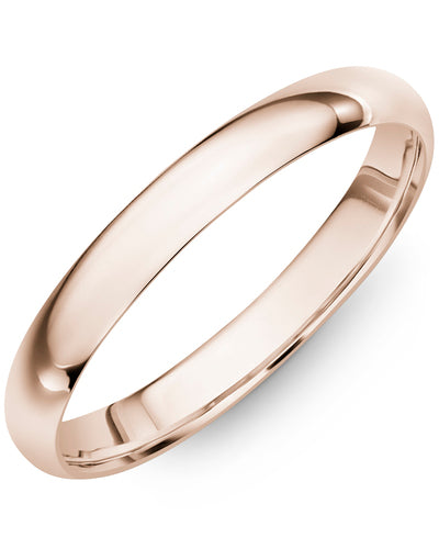 Rose Gold 2mm men's band 